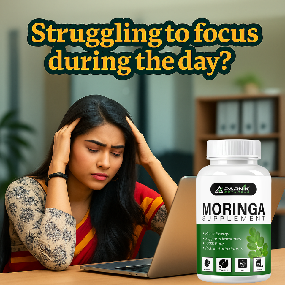 Parnik Naturals Moringa Capsules 60 – Ayurvedic Vegan Herbal Supplement for Immune Support, Energy Boost, Detox & Weight Management – Non-GMO, Gluten-Free