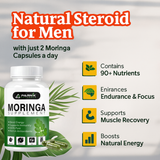 Parnik Naturals Moringa Capsules 60 – Ayurvedic Vegan Herbal Supplement for Immune Support, Energy Boost, Detox & Weight Management – Non-GMO, Gluten-Free